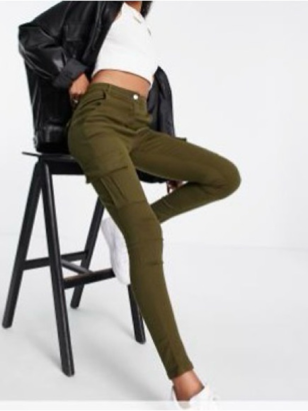 Parisian Tall skinny Jeans with cargo pockets size 6 tall